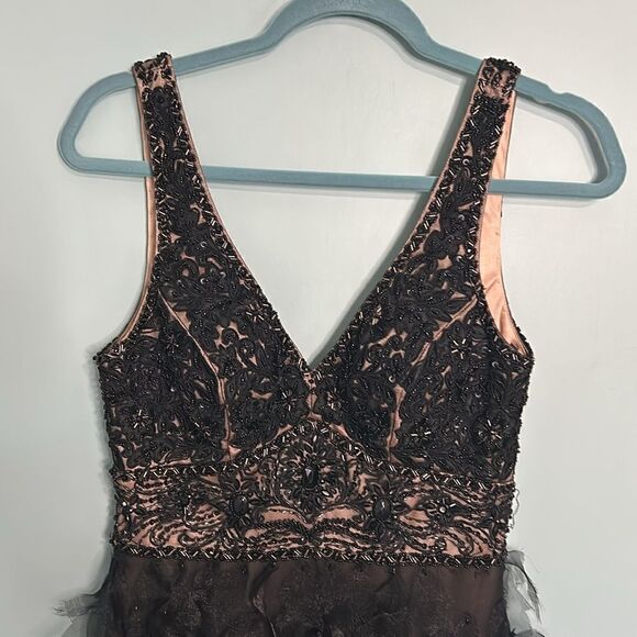 Sue Wong Nocturne Beaded Tulle Dress - Picture 4 of 10
